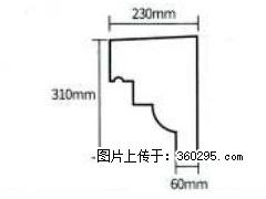 产品分解图型 - 檐口线，型号：SX311-YK-3，规格：230x310mm(3) - 厦门三象EPS建材 xm.sx311.cc